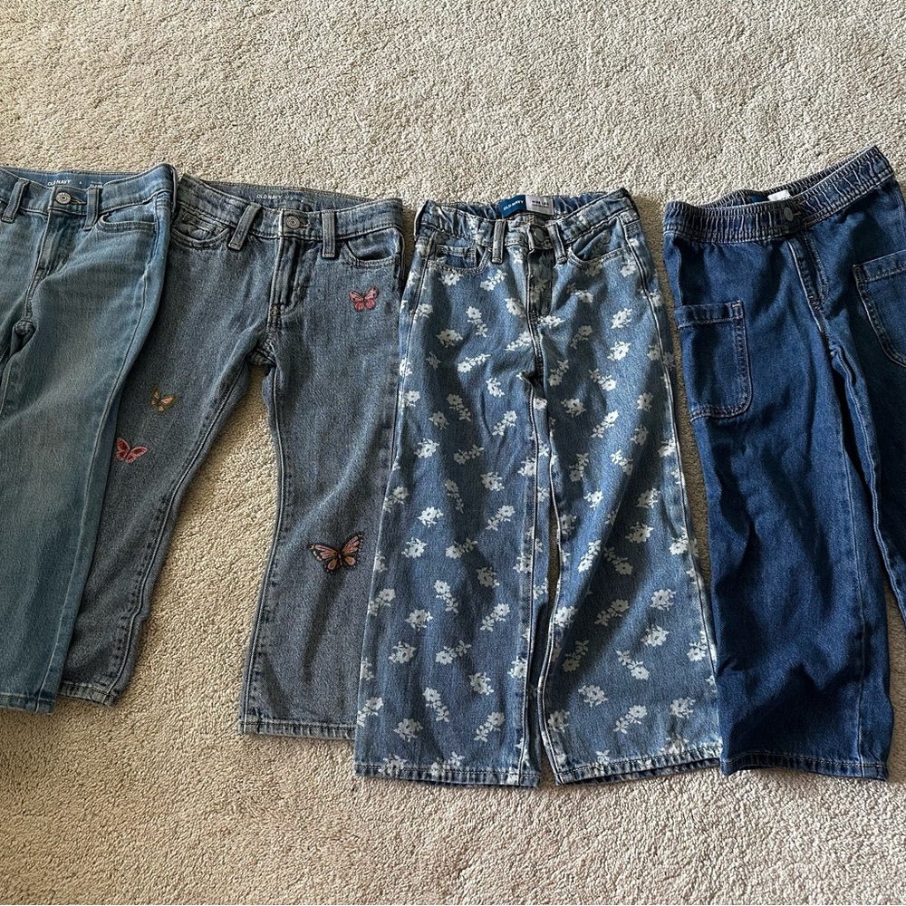 Old Navy Girls Denim Jeans and Pull-On Jeans - Light to Medium Blue